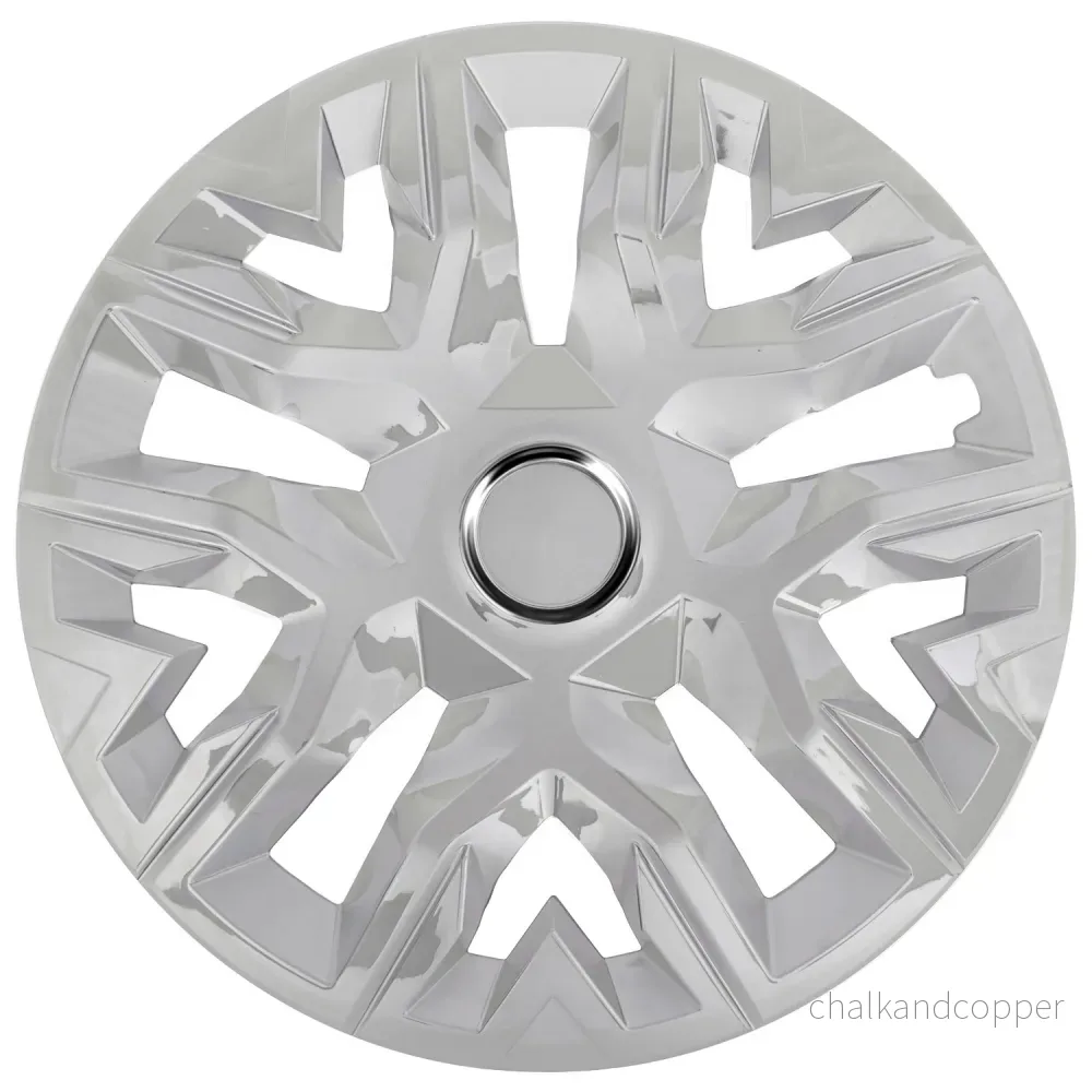 Universal navkapslar 16'' NRM Perfecto silverlackerade 4 st