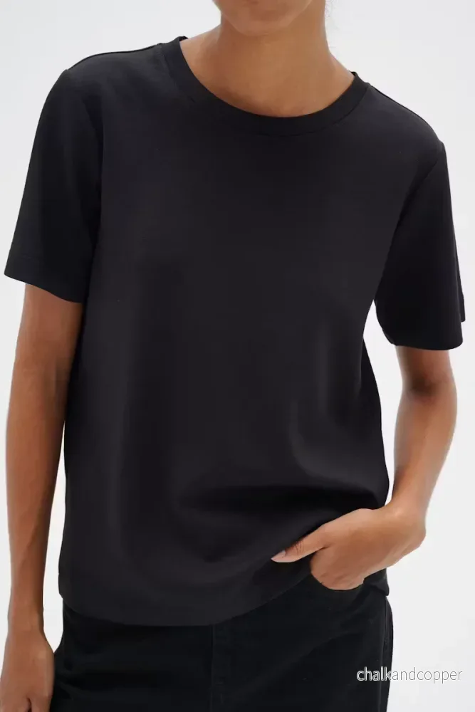 VincentIW Karmen T-Shirt Black InWear VincentIW Karmen T-Shirt Black InWear