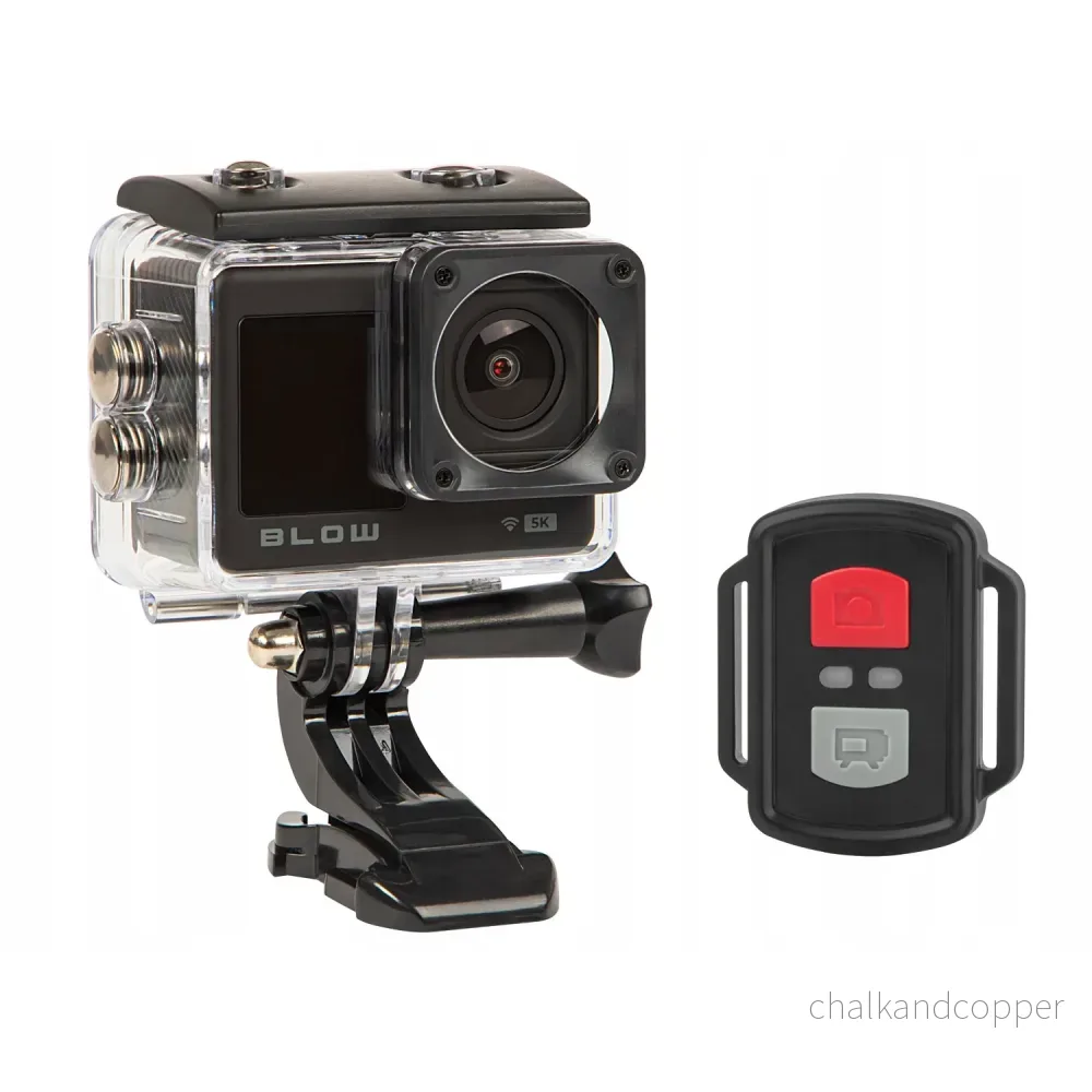 Pro4U 5K Blow-sportkamera, 5K Ultra HD-kvalitet, 20 megapixlar, vidvinkelobjektiv 160°, vattentät, fjärrkontroll, 78-568#