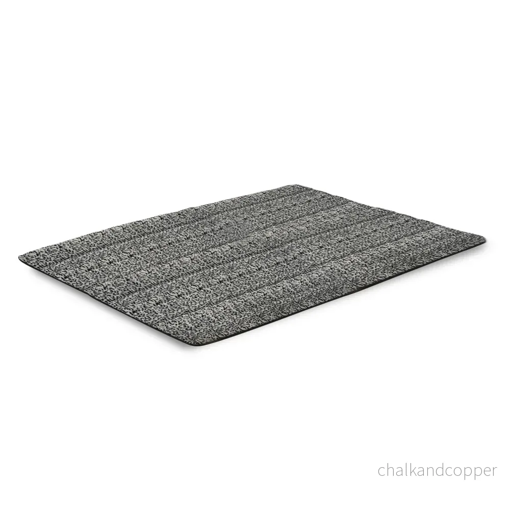 Plyschmatta, kaninpälsimitation, halkfri, 120 x 160 cm, sibiriskt mönster, DYWRAB120/160SYB