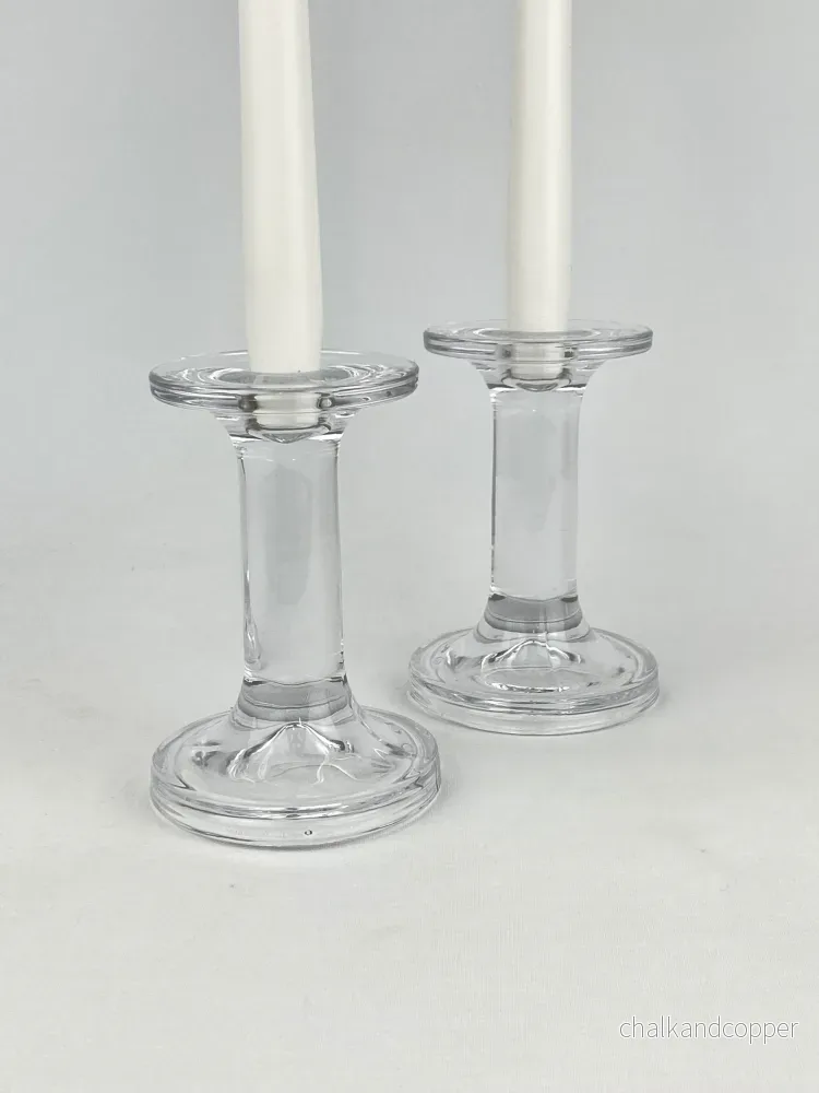 Ljusstake glas retro