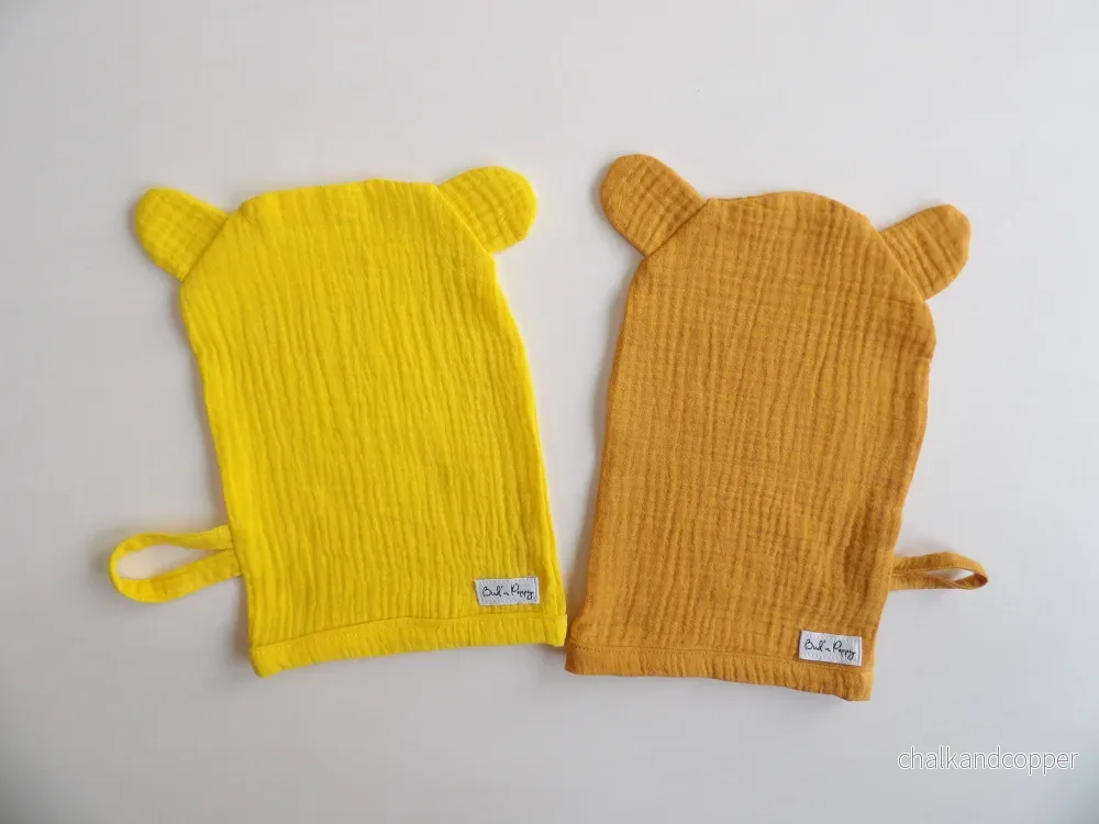 Muslin badvantar 2-pack - Golden Honey - Bild 2
