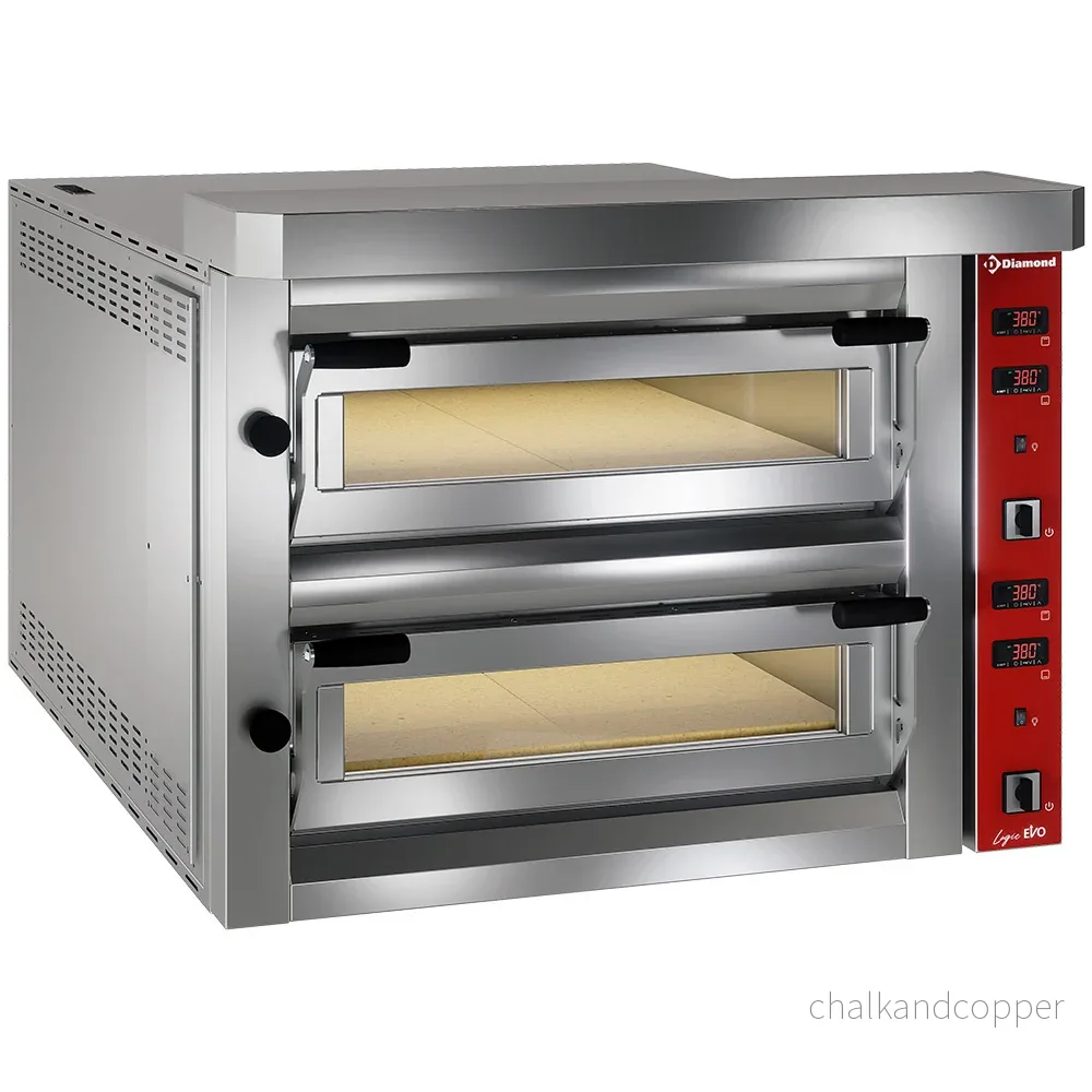 Elektrisk pizzaugn, 2x 6 pizzor