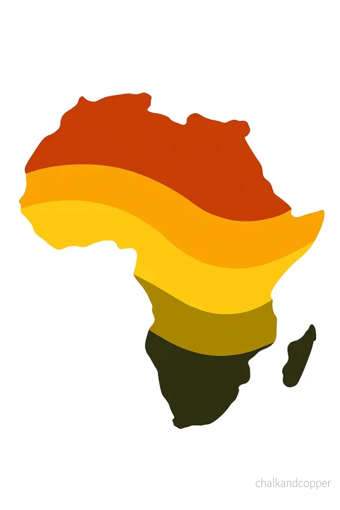 Afrika Kontinent print– Par (2 prints) Afrika Kontinent print– Par (2 prints)