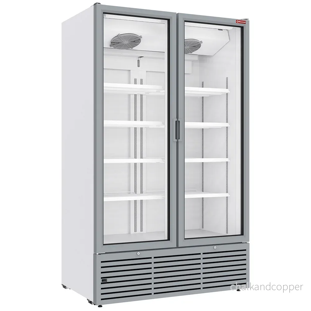 Positiv kyldisplay 1142 liter, 2 gångjärnsdörrar – VIT Positiv kyldisplay 1142 liter, 2 gångjärnsdörrar – VIT