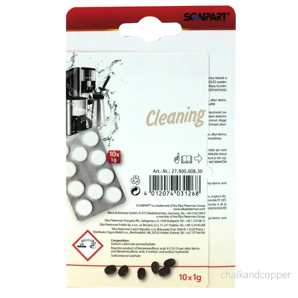 Rengöringstabletter för kaffemaskiner, 10 st, universal, Scanpart, 2-pack - Bild 3