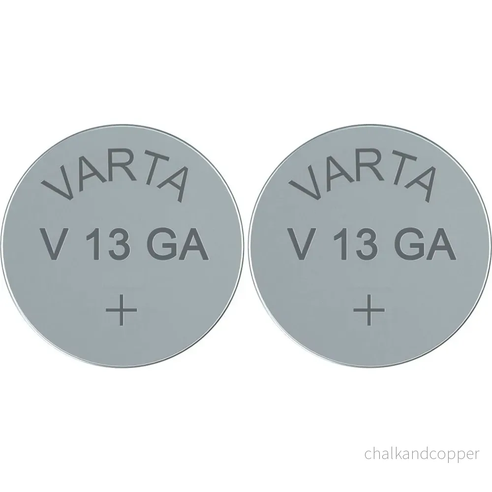 Alkaliska batterier 2x Varta V13GA LR44 AG13, hög kvalitet - Bild 3