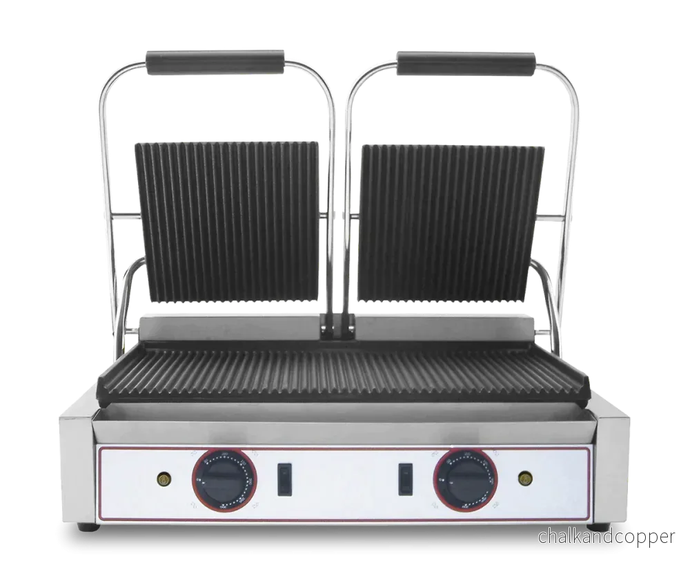 Kontaktgrill / Klämgrill – Turbo – 2 x 335 x 230 mm Kontaktgrill / Klämgrill – Turbo – 2 x 335 x 230 mm