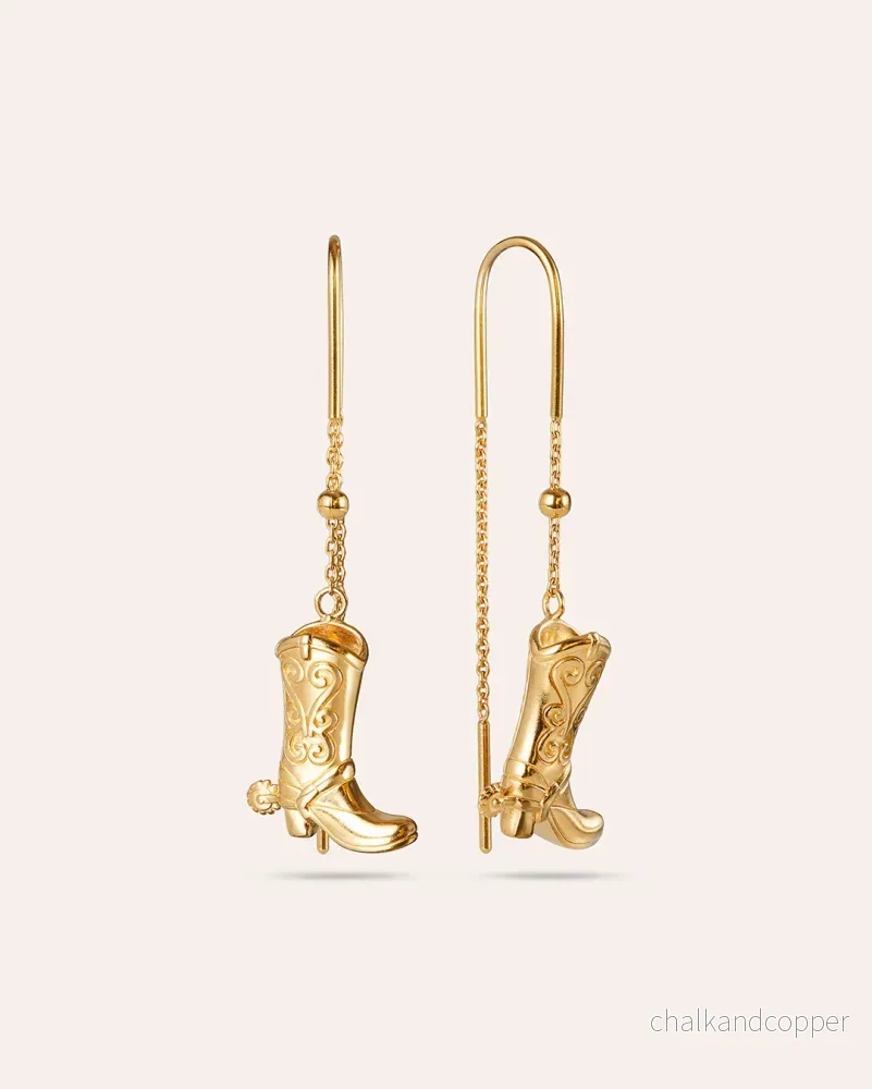 Shoe la la Cowgirl – Guldörhängen