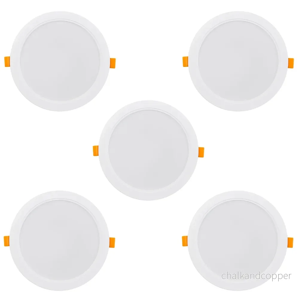 5x Maclean LED-takpanel, infälld SLIM, 18W, neutralvit 4000K, 170*26mm, 1900 lm, MCE372 R