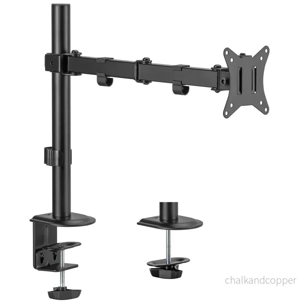 Maclean bordsfäste för LCD-skärm, 17-32", 9kg, VESA 75x75 och 100x100 dubbelarm, MC-753N