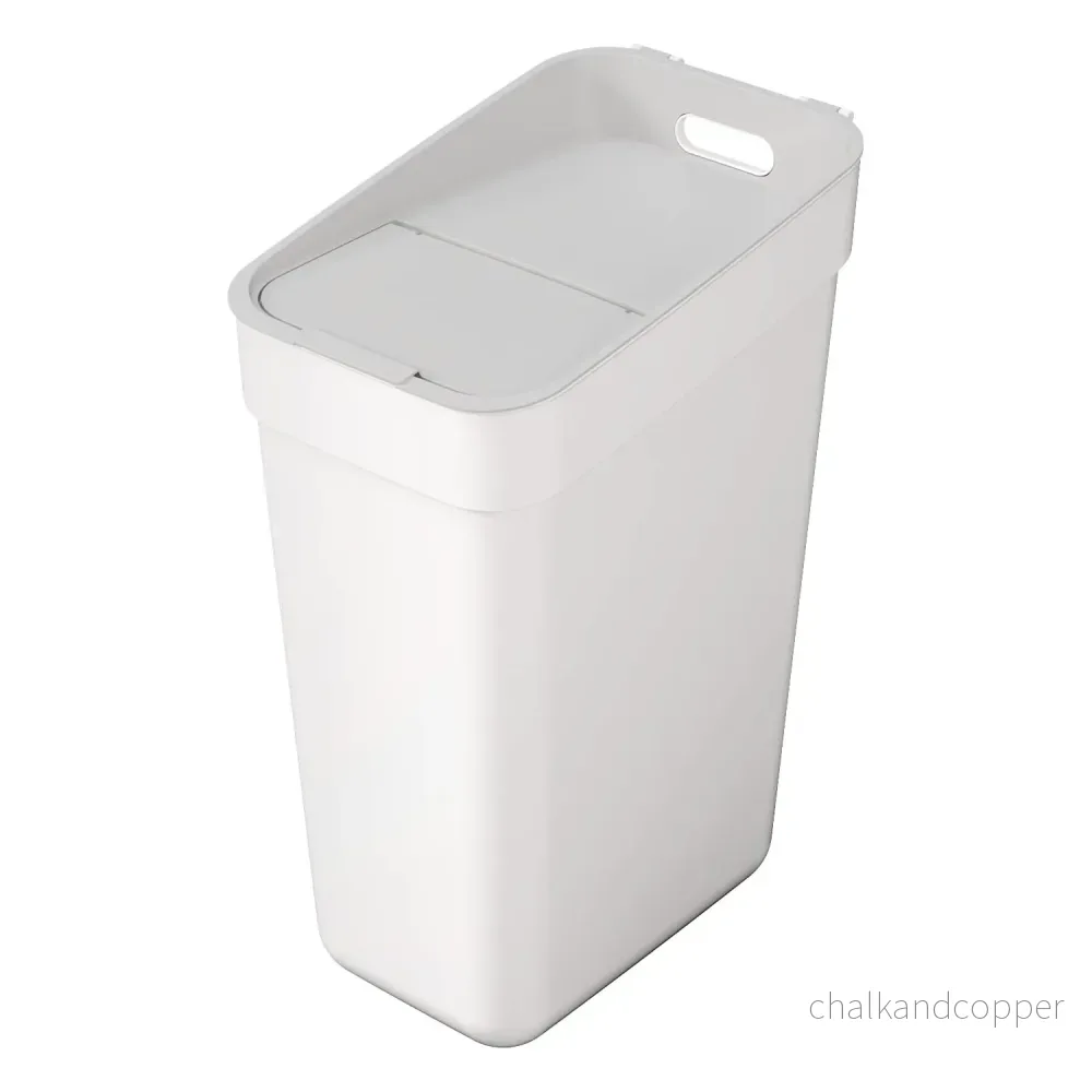 Curver papperskorg, för återvinning, 30 liter, vit, Redo att hämta