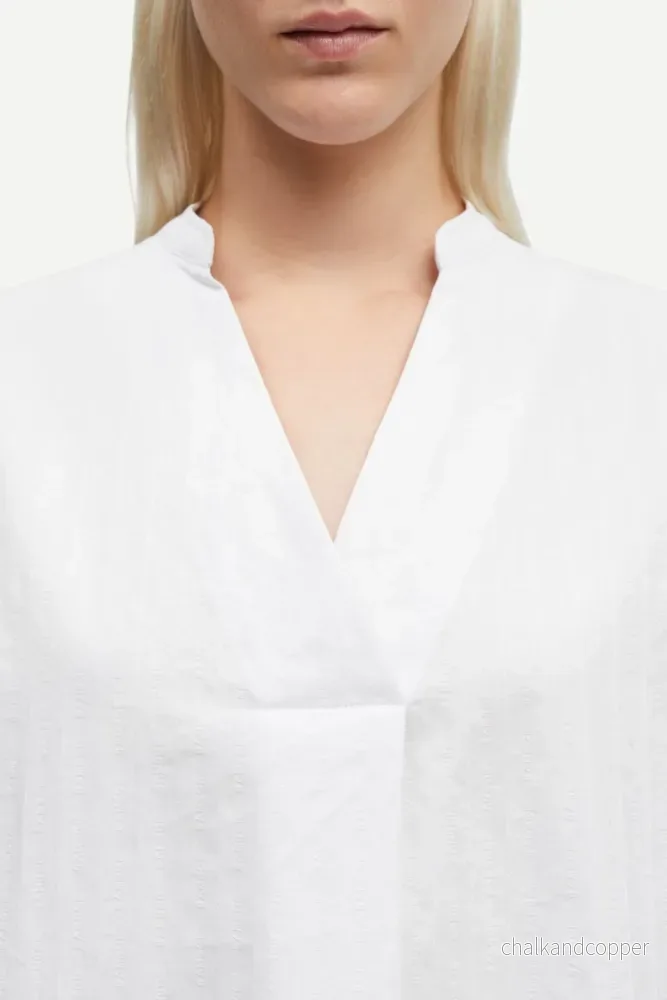 Satina SS Shirt 15646 White Samsoe Samsoe - Bild 2
