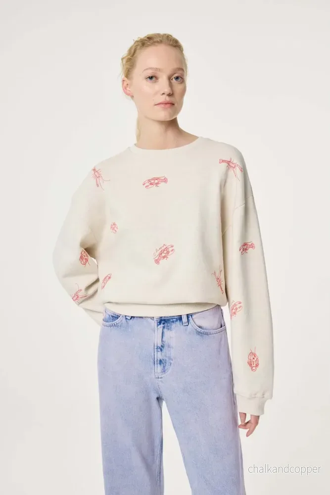 Terry Sweater Oatmeal Melange Fabienne Chapot - Bild 2