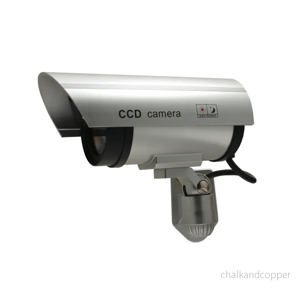 Dummy-kamera med blinkande LED IR1100 S IR utomhus, silver, 4 st - Bild 3