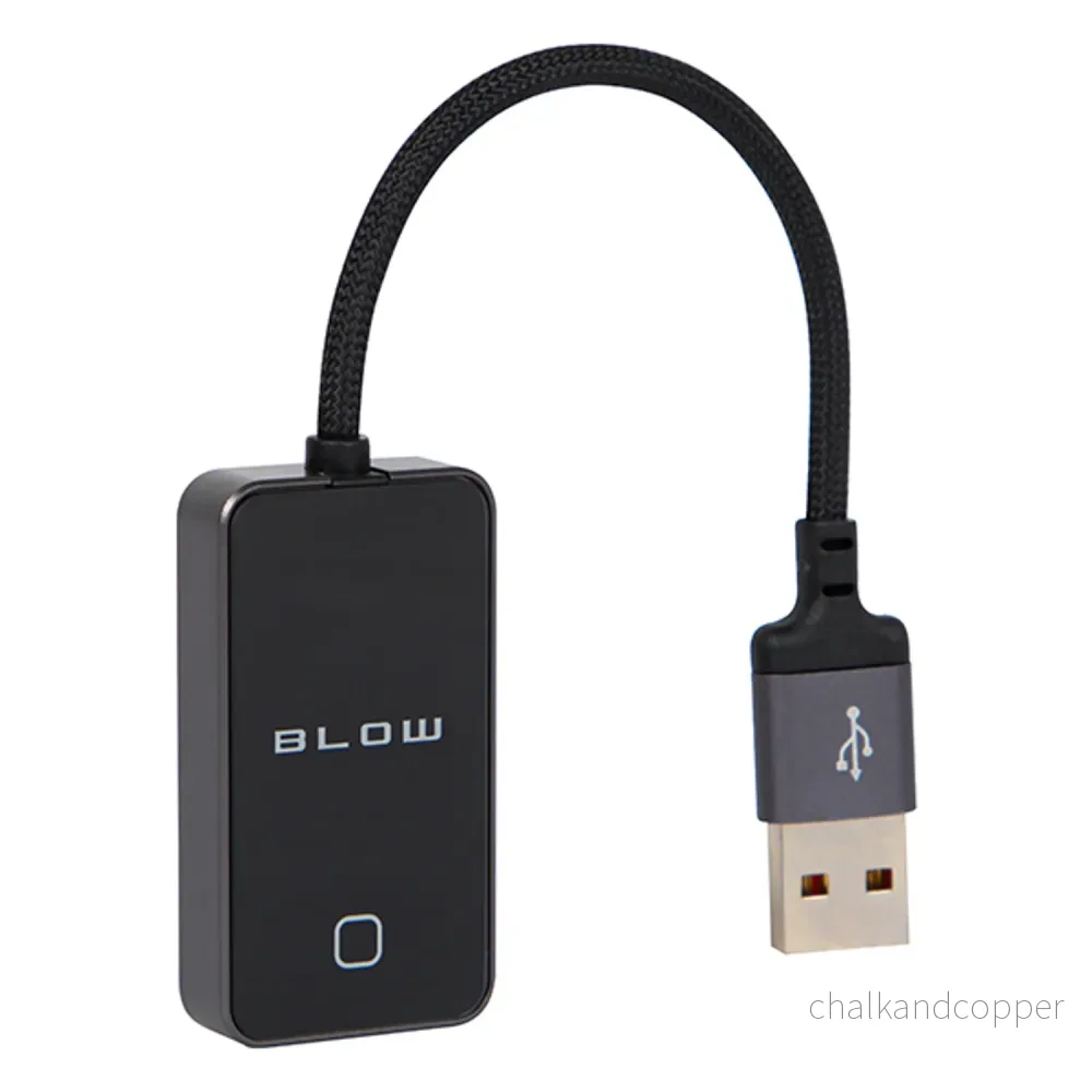 Universell CarPlay-/Android Auto-adapter från Blow, Bluetooth 5.0, effektförbrukning 0,75 W, Plug & Play, 78-429