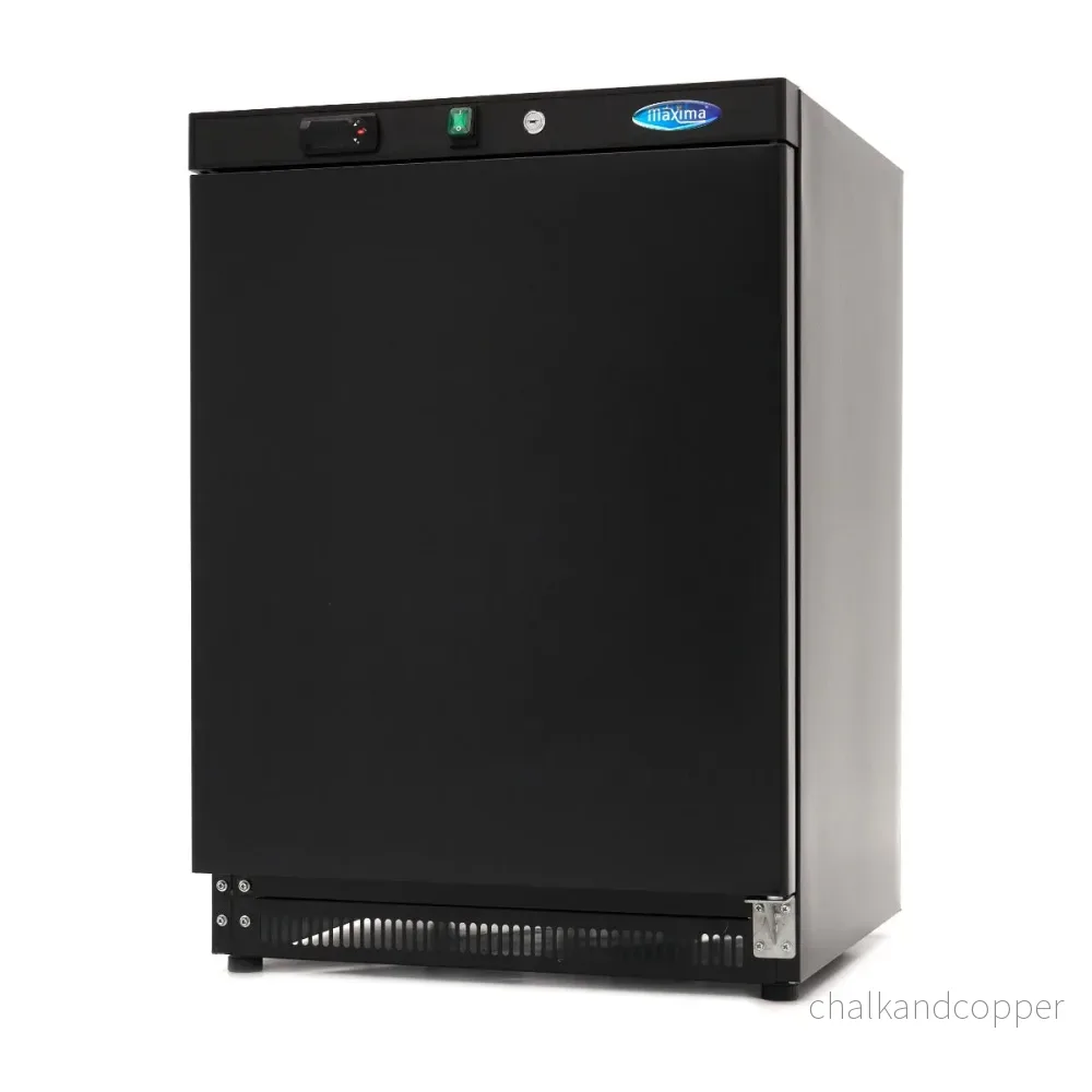 Frys - 200L - 2 fasta hyllor - Svart