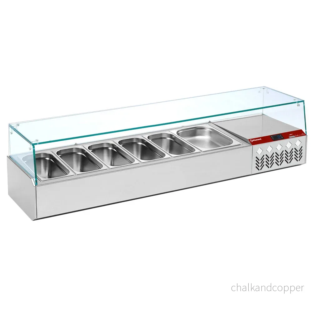 Kylstruktur GN 6x1/3, med höger glas