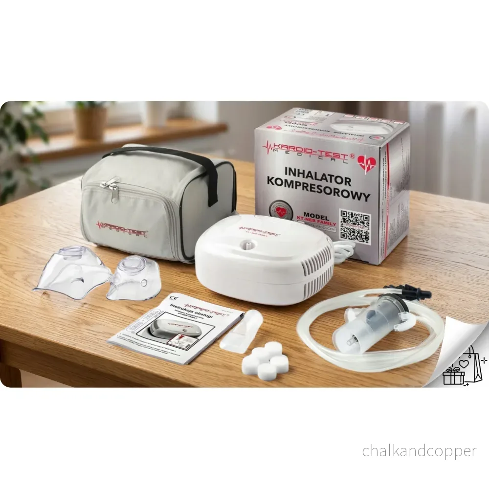 Kompressorinhalator, 2 ansiktsmasker, KT-NEB FAMILY, Techmed - Bild 3
