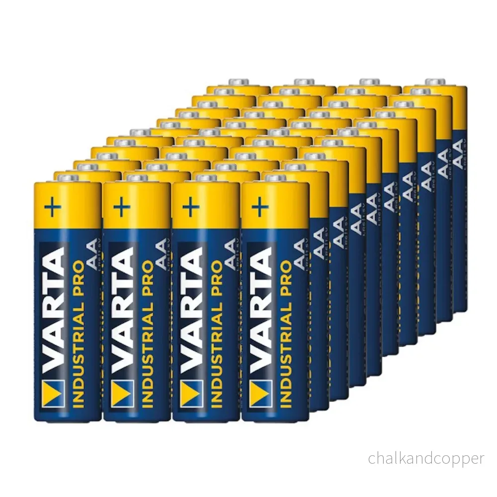 Alkaliska batterier Varta Industrial AAA AA 80 stycken - Bild 3