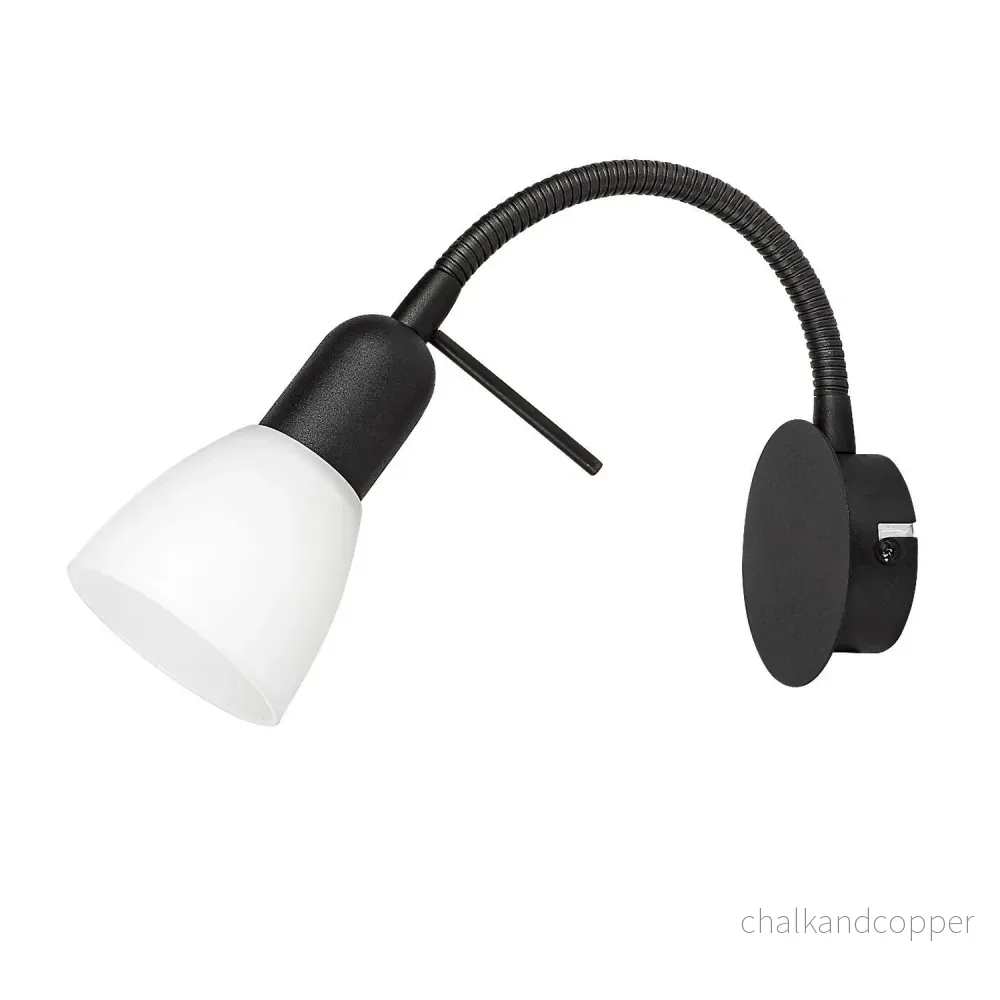 Rabalux vägglampa, spot, E14 glödtråd, IP20, svart, Soma - Bild 2