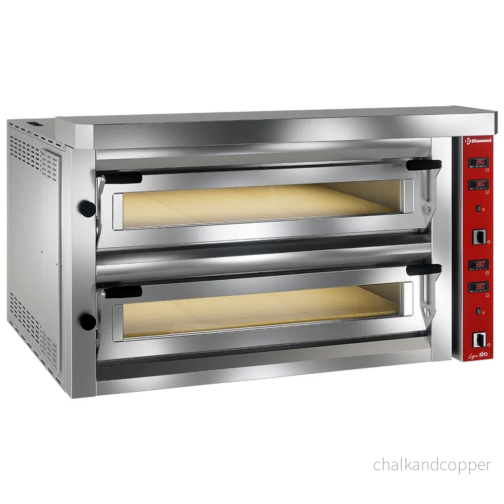 Elektrisk pizzaugn ”extra stor”, 2x 6 pizzor