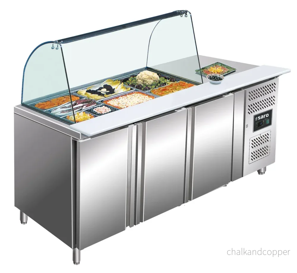SARO Kylbord med glasskiva modell GN 3100 TNS