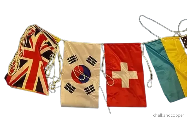 Flaggspel 16 flaggor internationella