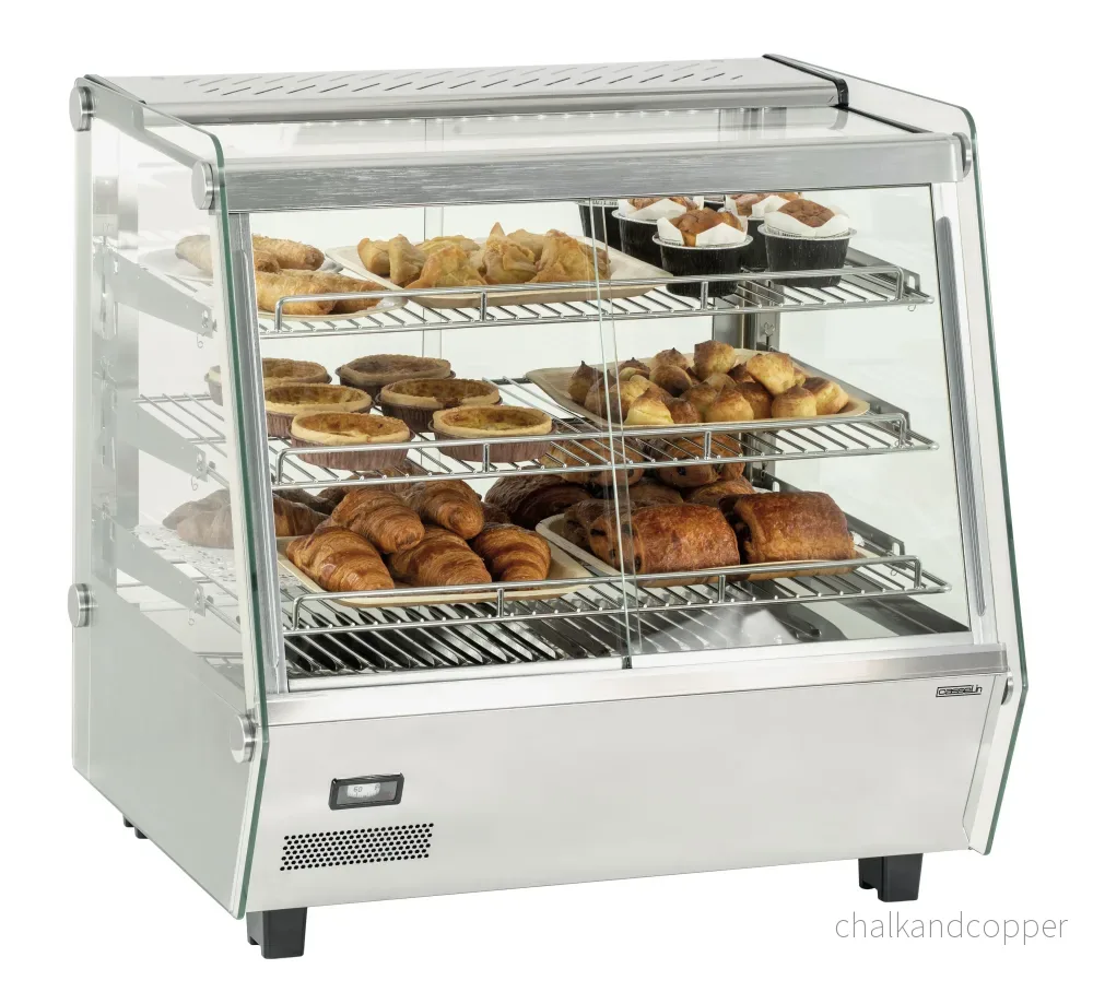 Uppvärmt vitrinskåp 125 L