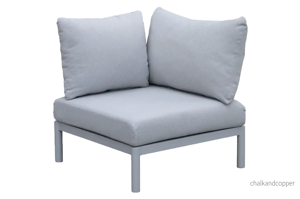 Luna aluminium loungesoffa - hörna