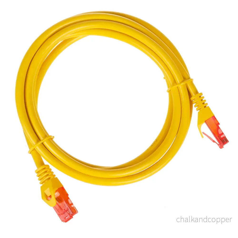 Maclean kabel, UTP patchkabel, plug-in kontakt, Cat6, 2m,Gul, MCTV-302 Y - Bild 2