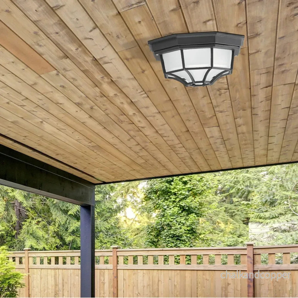 Rabalux Milano Utomhus Taklampa 8346 Metall Och Glas Diffusor - Bild 2