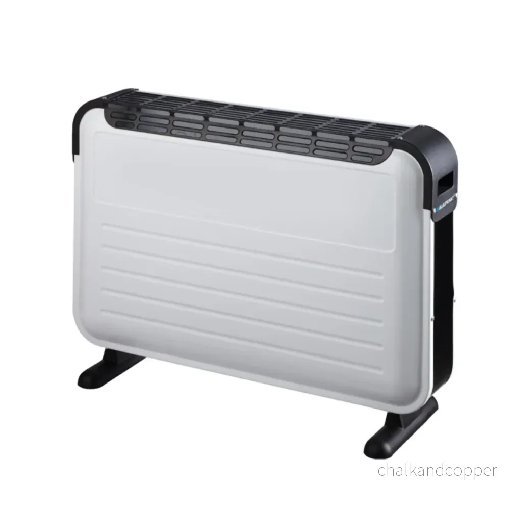 HCO501 Elektrisk Värmare Konvektorvärmare Med Turbofunktion Konvektorvärmare Tre Värmeinställningar (750, 1250, 2000 W) Temperaturreglering Med Termostatvred