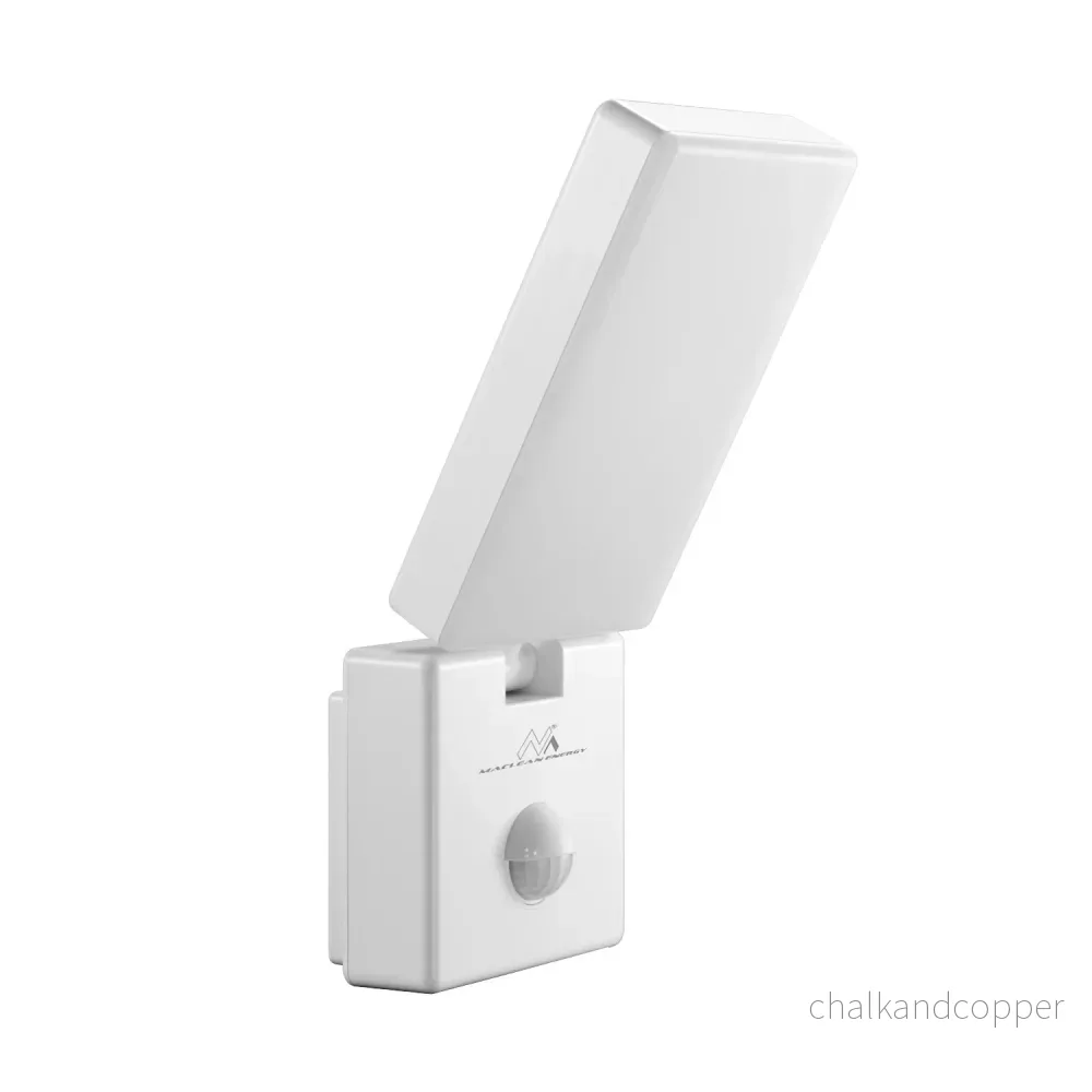 PIR rörelsedetektor LED-lampa vit 10W IP65 800lm 4000K