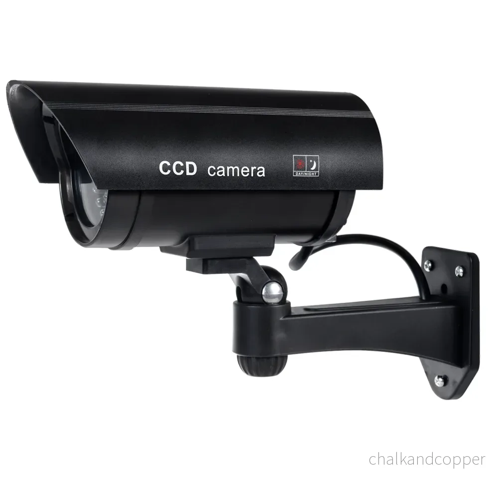 Dummy-kamera med blinkande LED IR1100 B IR utomhus, svart, 2 st - Bild 2