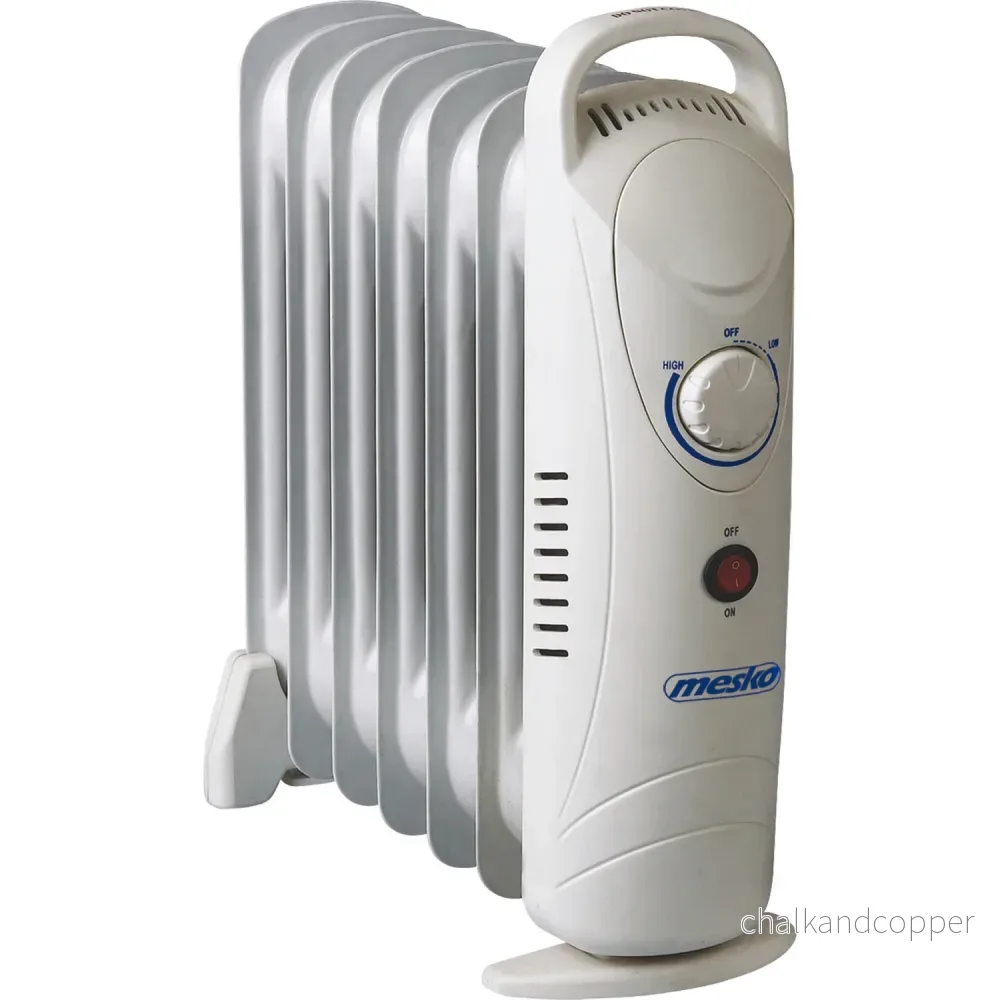 Mesko oljevärmare, 7 ribbor, 800W, temperaturreglering, grå, MS 7804