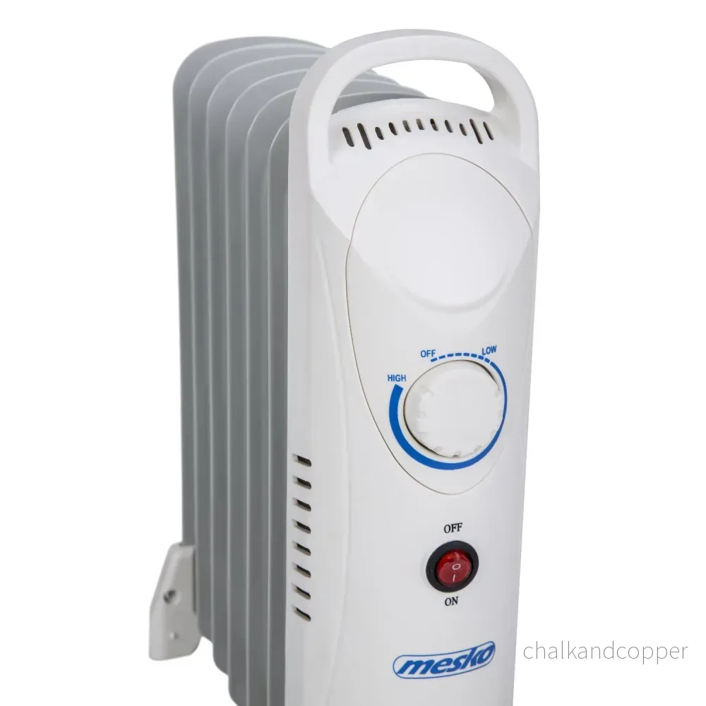 Mesko oljevärmare, 7 ribbor, 800W, temperaturreglering, grå, MS 7804 - Bild 2