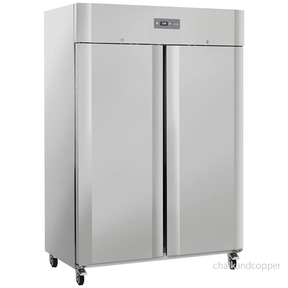 Ventilerat frysskåp 1200 liter 2 dörrar GN 2/1, på hjul, 2 med bromsar Ventilerat frysskåp 1200 liter 2 dörrar GN 2/1, på hjul, 2 med bromsar