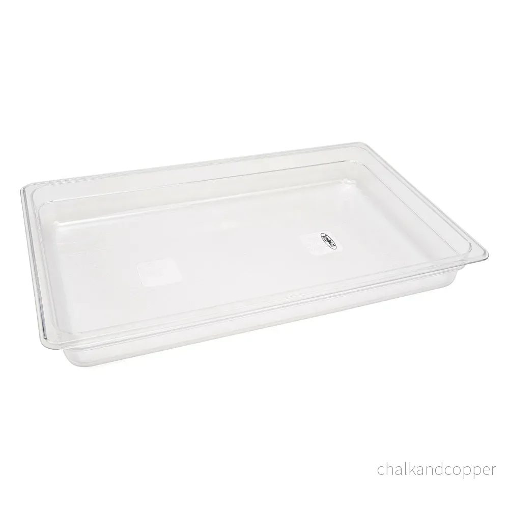 Gastronormbehållare - 3 st - 1/1 GN - 6,5 cm djup - Polykarbonat
