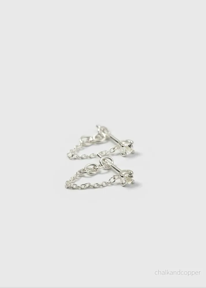 Minimalistica Solo Nova Earrings Silver Syster P