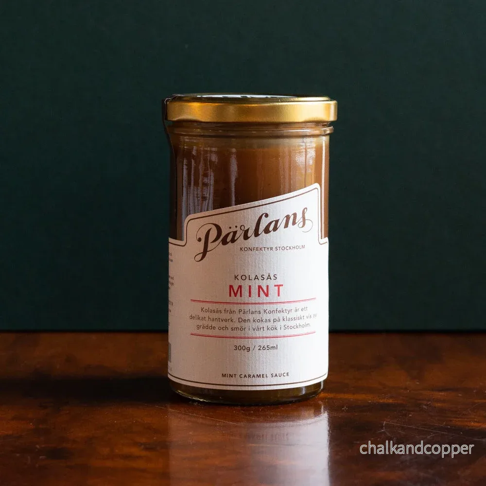 Pärlans kolasås – Mint Pärlans kolasås – Mint