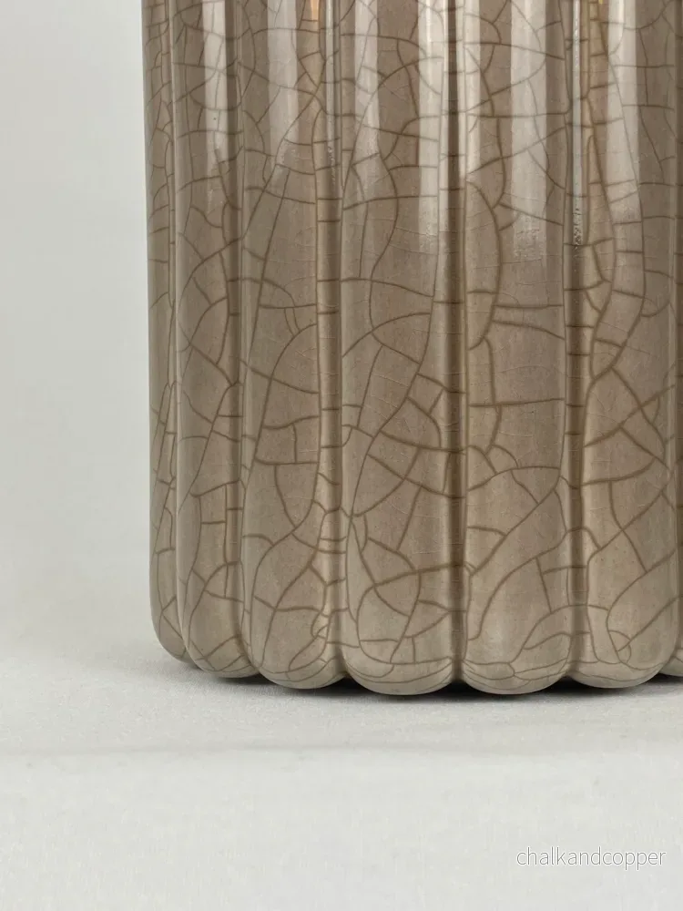 Lampfot beige keramik - Bild 3