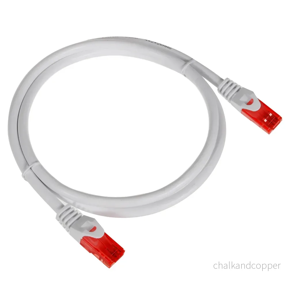 Maclean Kabel, UTP-patchkabel, Plug-to-Plug, Cat6, 1m, Grå, MCTV-301 W - Bild 2