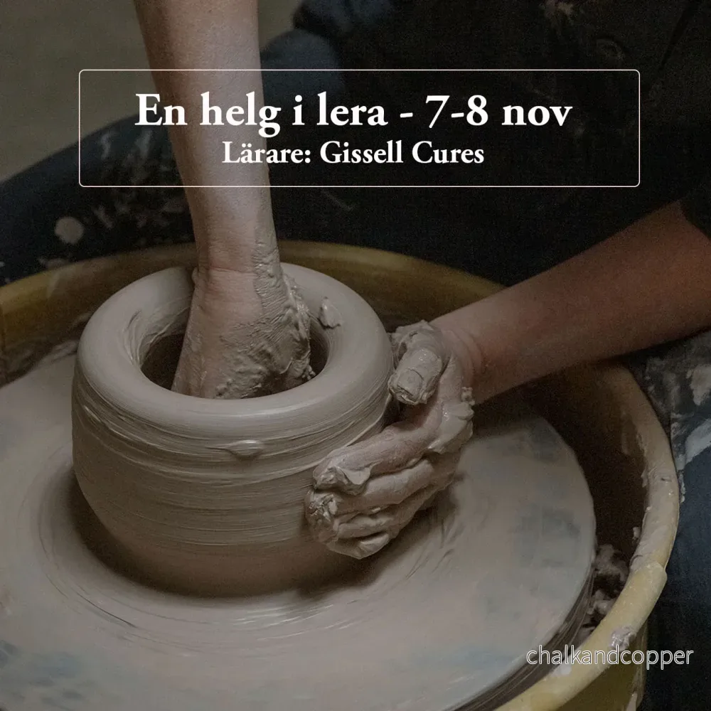 Helgkurs i drejning: 7-8 nov 2026 Helgkurs i drejning: 7-8 nov 2026