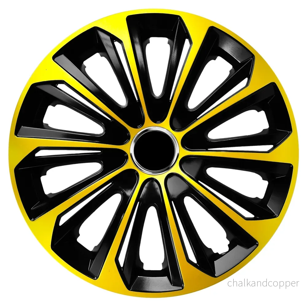 Universell hjulkapsel 16'' NRM Extra Strong, guld-svart, 1 styck