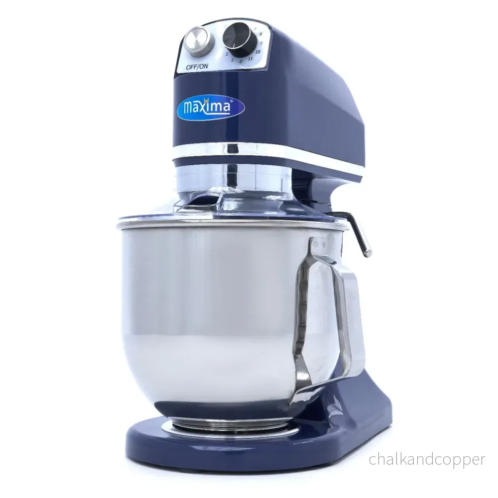 Mixer - 7 liter - Upp till 2 kg deg - Stålblå