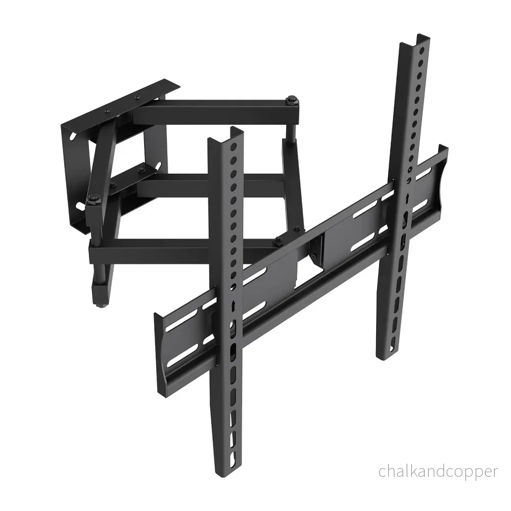 TV-fäste/hängare Maclean, max VESA 400x400, 32–70 tum, upp till 40 kg, svart, lutningsjustering +12°–-12° och vridning +60°–-60°, MC-192 - Bild 2