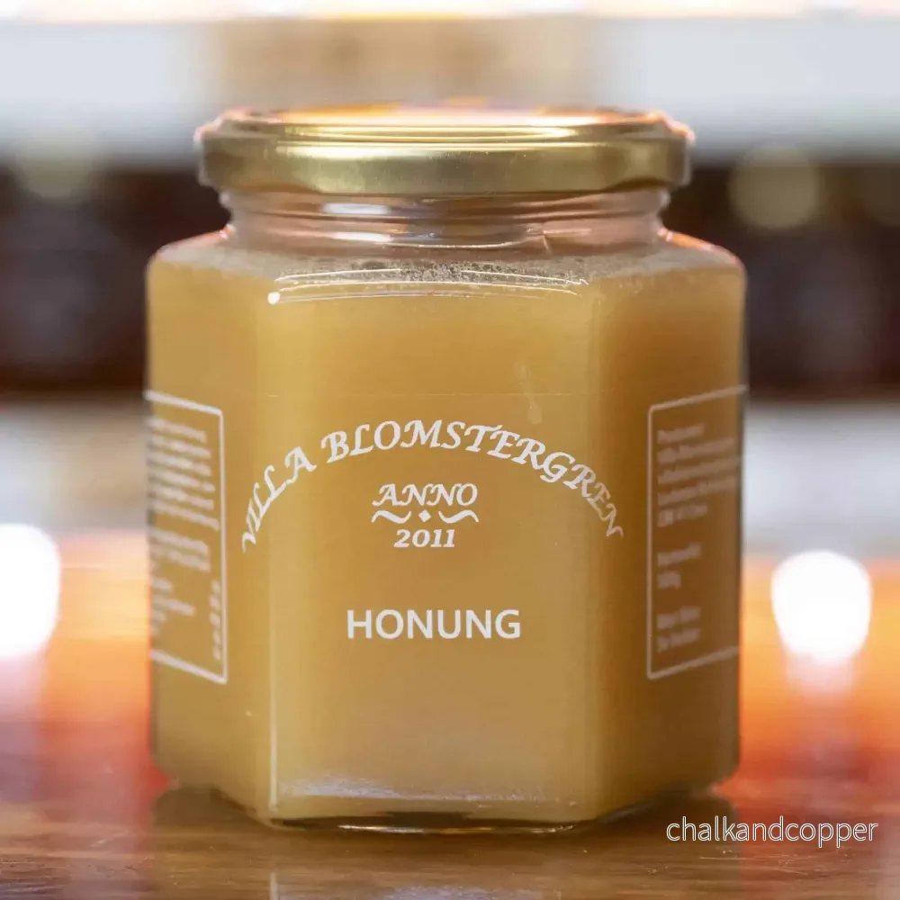 Fast slät kallslungad Honung från våra Skånska blommor
