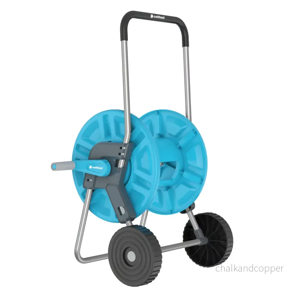 Cellfast trädgårdsslang, PROFESSIONAL 3/4" 20 m + Cellfast Aluplus slangvagn 1/2" 60 m + Set med rak sprinkler 3/4" IDEAL - Bild 2
