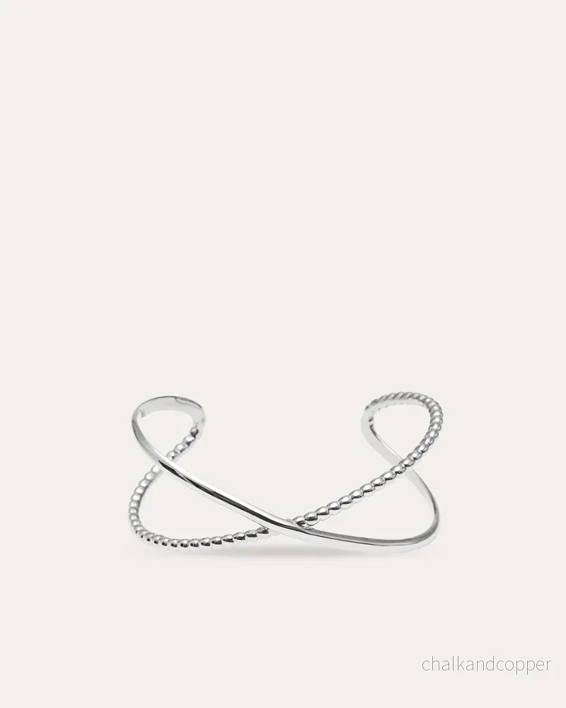 Criss Cross – Silverarmband